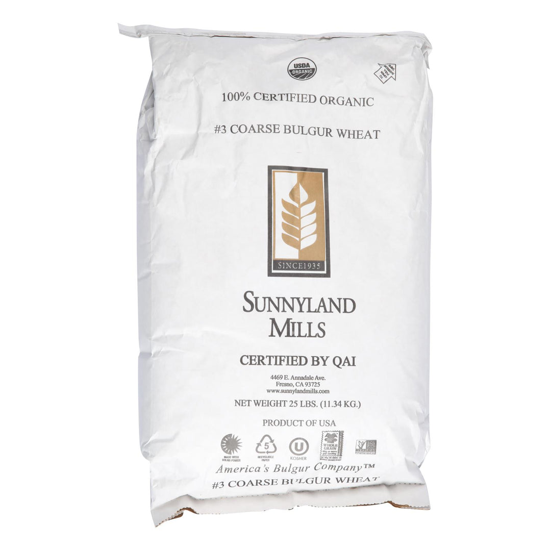 Bulk Grains Bulgur Organic Coarse Ground - Single Bulk Item - 25lb - Maras Green